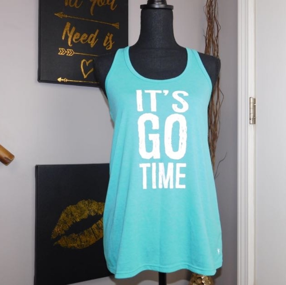 🌻 Danskin Racerback Motivational Tank Top (S/CH)